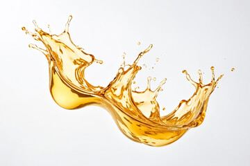 Poster - Golden Liquid Splash