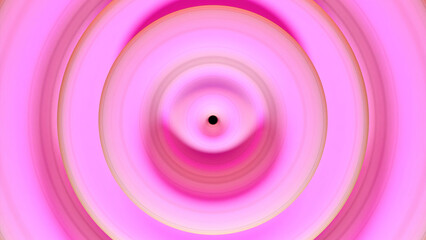 Wall Mural - psychedelic movement of circular waves on surface of liquid. design. bright liquid with moving rings
