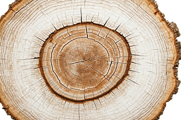 Close up of tree trunk cross section