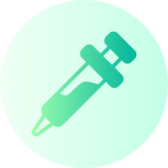 Wall Mural - syringe gradient icon