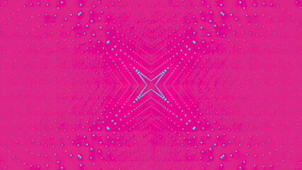Wall Mural - animation of moving dots in tunnel effect pattern. animation. dots move in stream towards center in 