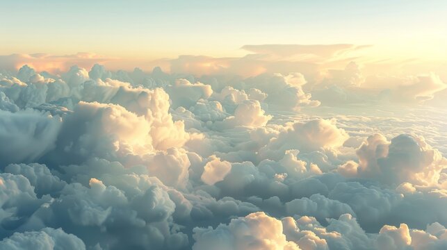 Clouds outside the airplane window, vaguely seeing the cross, religious culture, faith, hope, 4k high-definition wallpaper, background, generated by AI.Sacred Cross in the Clouds - Spiritual Landscape