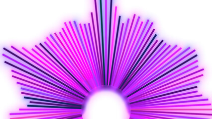 Wall Mural - abstract round shaped sound equalizer. motion. music equalizer app interface.