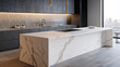 © Bi - quartz and marble kitchen countertops