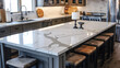 © Bi - quartz and marble kitchen countertops
