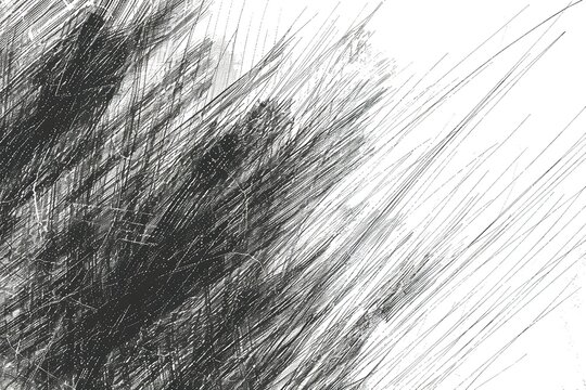 Grunge graphite pencil backdrop with lines that hatch. Generative Ai