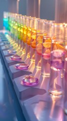 Aufkleber - Innovative In Vitro Gametogenesis in Modern Lab: Scientists Culturing Cells in Test Tubes, Advanced Reproductive Technology Theme, Indoor Setting