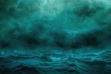 Dark green water background. Created with Ai