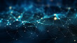 © Theerakan - The futuristic background features an abstract blue network, illustrating the concept of technology and science in modern tech connections. network, background, technology, futuristic, connection,