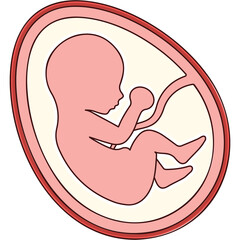 Wall Mural - Foetus Sticker