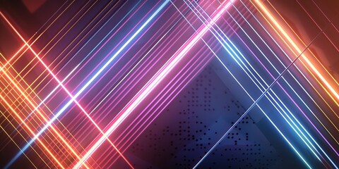 neon triangle light art wallpaper wallpaper, in the style of illusionary architectural elements, unreal engine 5, mark arian, theatrical installations, neon realism, bold and dynamic lines, 2:1