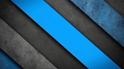  A close-up of a blue and black wall featuring two black and blue stripes at the base