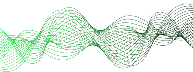 Poster - Abstract colorful wave and curve lines background. Curved wavy lines tech futuristic motion background. Geometric design used for parallel lines pattern and presentations.