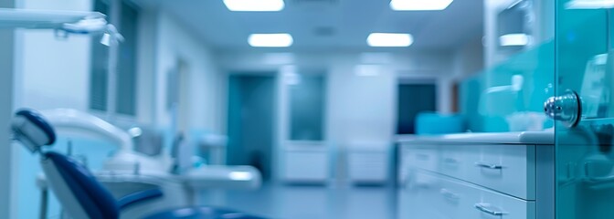 dental office. dentistry background. blurred background