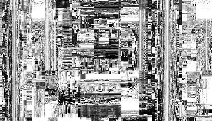Abstract glitch overlay with a transparent background. Png overlay background