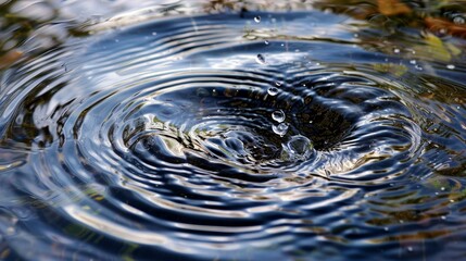 Wall Mural - the water seems to defy gravity as it spirals upwards caught in the grasp of the whirlpools force.