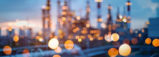 Wall Mural - Industrial power plant background. Blurred background