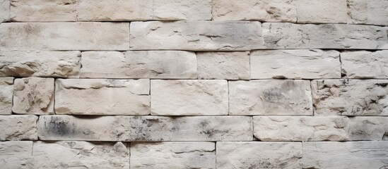 Aufkleber - Rough textured white cement or stone wall background with copy space image