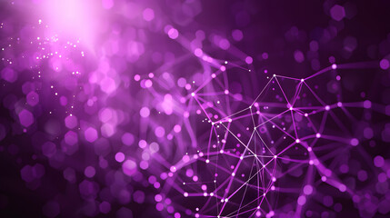 Purple technology network abstract background