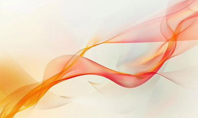 Wall Mural - Abstract clean and colorful wavy background for presentation template