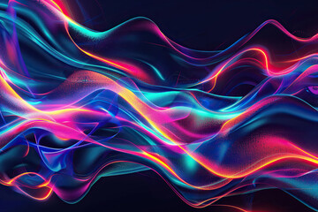 Beautiful texture surface neon wave, design natural abstract background