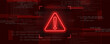 © Igor - Danger sign. Hacked system or cyber attack. Vector illustration.