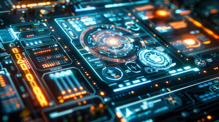 abstract generic hologram interface