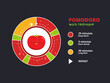 © DrawingMyDiary - A graphic chart of pomodoro. Isolated Vector Illustration