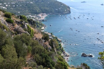 Wall Mural - Nerano - Scorcio della baia dal sentiero per Ieranto