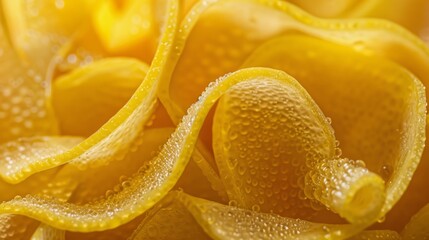 Wall Mural - Luscious lemon peel: vibrant macro texture close-up, citrus freshness in detail, ideal for culinary, wellness, and design projects