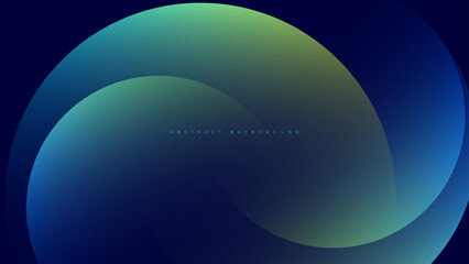 Sticker - blue and green gradient background with overlapping circle shapes. great for website, wallpaper, poster, banner, presentation.