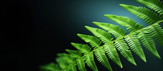 Poster - a fern leaf with copy space image