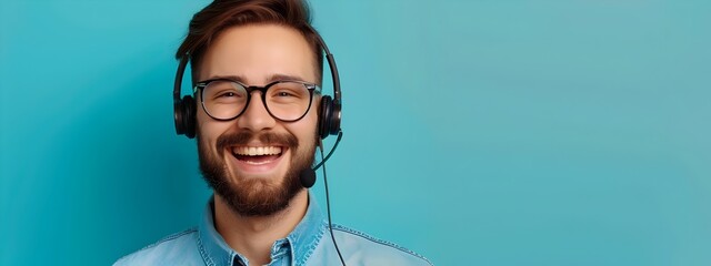 Young Telemarketers Radiant Smile Symbolizes Joy and Success in the Workplace