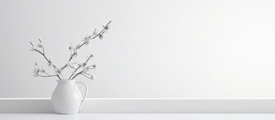 Wall Mural - a white background is left for the copy space image