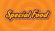 © iconnut - special food text effect editable template background