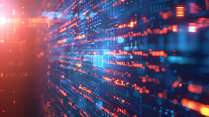 Programming code abstract technology background of software developer and Computer script