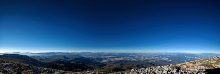 Wall Mural - blue sky ,clean sky, coastline, panorama, aspect ratio 3:1, panoramic