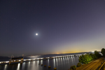 Wall Mural - pier at night