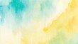 © Reazy Studio - Colorful Blue green yellow beige and orange watercolor background of abstract with paint blotches and soft blurred texture