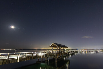 pier at night