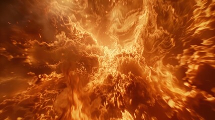 Wall Mural - the angry flames reach towards the sky engulfing everything in their reach.