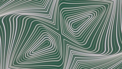 Fototapete - Pattern of running light stripes on green background. 3d render loop animation