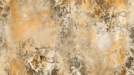 Canvas Print - Aged beige parchment featuring a distressed look and visible wear.