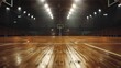© Fotograf - A basketball court with a hoop, suitable for sports and recreation concepts