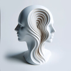 Poster - surreal sculpture of the human mind