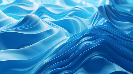 Wall Mural - vibrant blue 3d abstract vector background. generative ai.