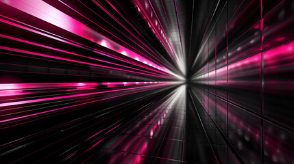 Sticker - abstract digital background for wallpaper. black and pink light lines. futuristic and technological background. fantastic wallpaper