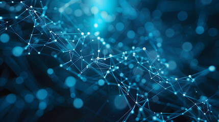 Wall Mural - technology network background