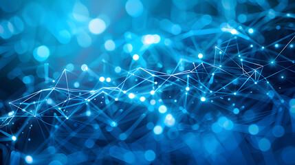 Wall Mural - connection technologies background