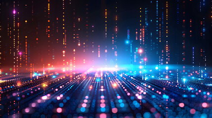 Wall Mural - abstract technology big data background concept